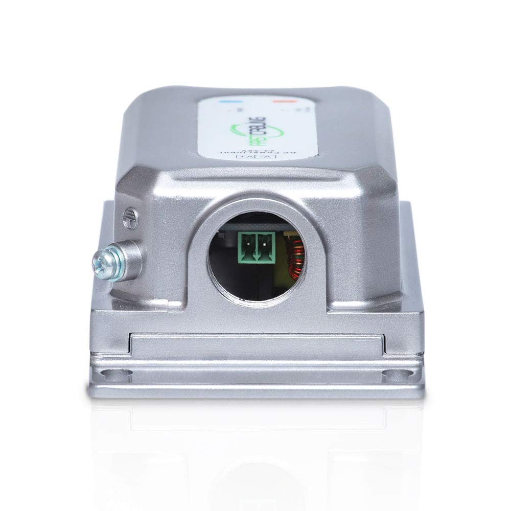 FASTCABLING Industrial Outdoor PoE Injector 60W for Mesh Network, 24V-56V Input, Wide Range Temperature -40-75 Degree, Directly Bury, IEEE802.3at/bt