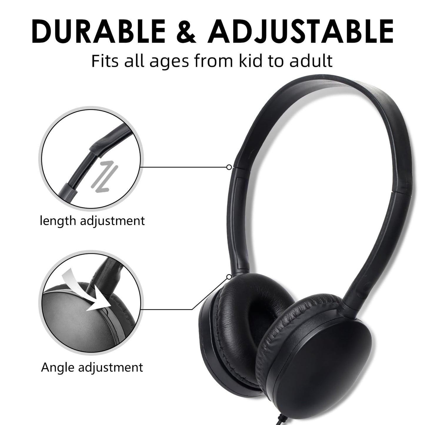 ZNXZXP Headphones Bulk 100 Pack for School Classroom Student Children