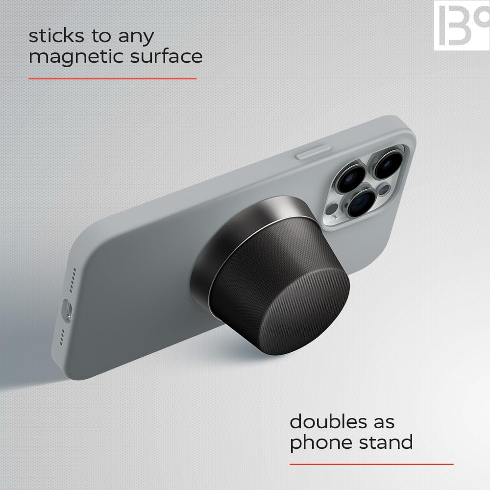 Breakout Mesh Magnetic Bluetooth Speaker - Portable, 5.3 Wireless Phone Stand - Strong Magnetic Hold MagSafe - TWS Pairing IPX6 Water Resistant 12 HRS