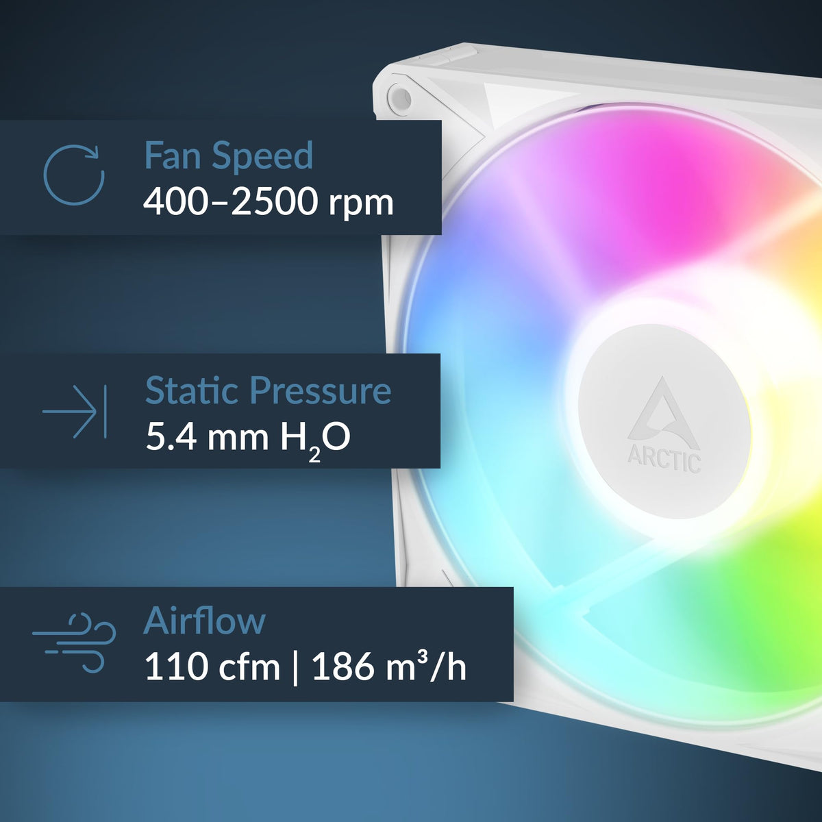 ARCTIC BioniX P14 A-RGB, 3 Pack (White)