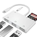 Anytrox USB Camera Adapter for iPhone with SD TF Card Reader and Charging for iPhone 14/13 Pro/12 iPad