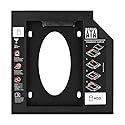 Wendry 2.5" SSD Hard Drive Adapter with Bezel, SATA SSD Enclosure Hard Disk Drive Bay Optical DVD Adapter for Laptop(12.7mm)