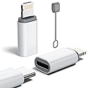 MFi Certified 27W USB C to Lightning Adapter (2 Pack) - Fast Charging Data Sync, Lightning to USB Type C Cable Adapter for iPhone14/13/12 Series…
