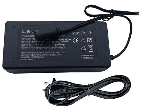 UpBright 29V 2A 2-Prong AC Adapter Compatible with Model EK-A290020 YH-A290015 YH-A290020-C YH-A290020 DLC-P Series DLC-PD DLC-PH Linear Actuator…