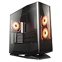 COUGAR FV270 RGB MidTower E-ATX Case, 420mm GPU Supported,Build-in ARGB PWM Fans,Breathe Streams,Prism of Light, RGB Hub,Filter Guard, Tool-Less