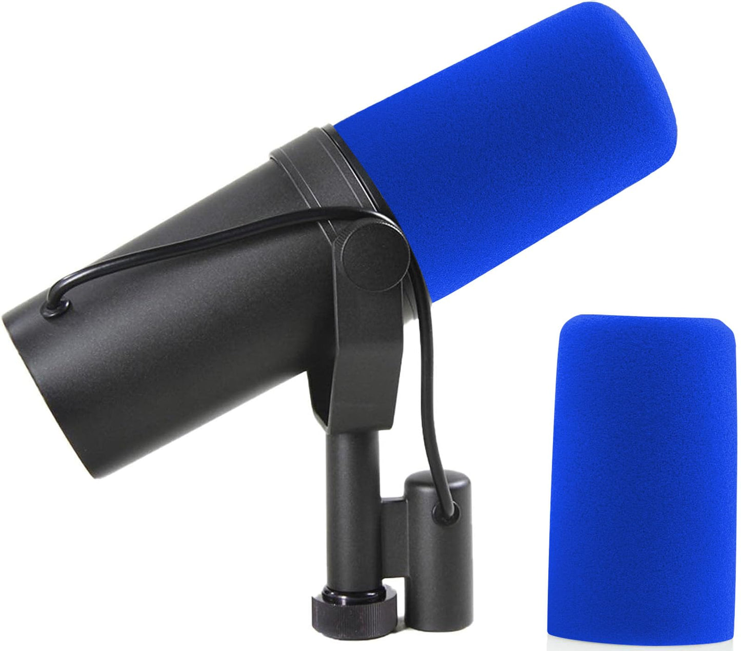 LEFXMOPHY SM7B Pop Filter for Shure SM7B SM7dB Vocal Microphone RK345 Replacement Windscreen,Blue Windsock Cover 1-Pack Wind Foam Cover