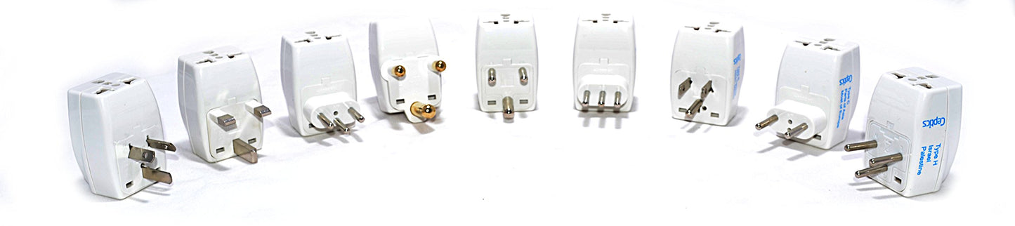 Ceptics 3 Outlet Travel Adapter Plug Type L for Italy