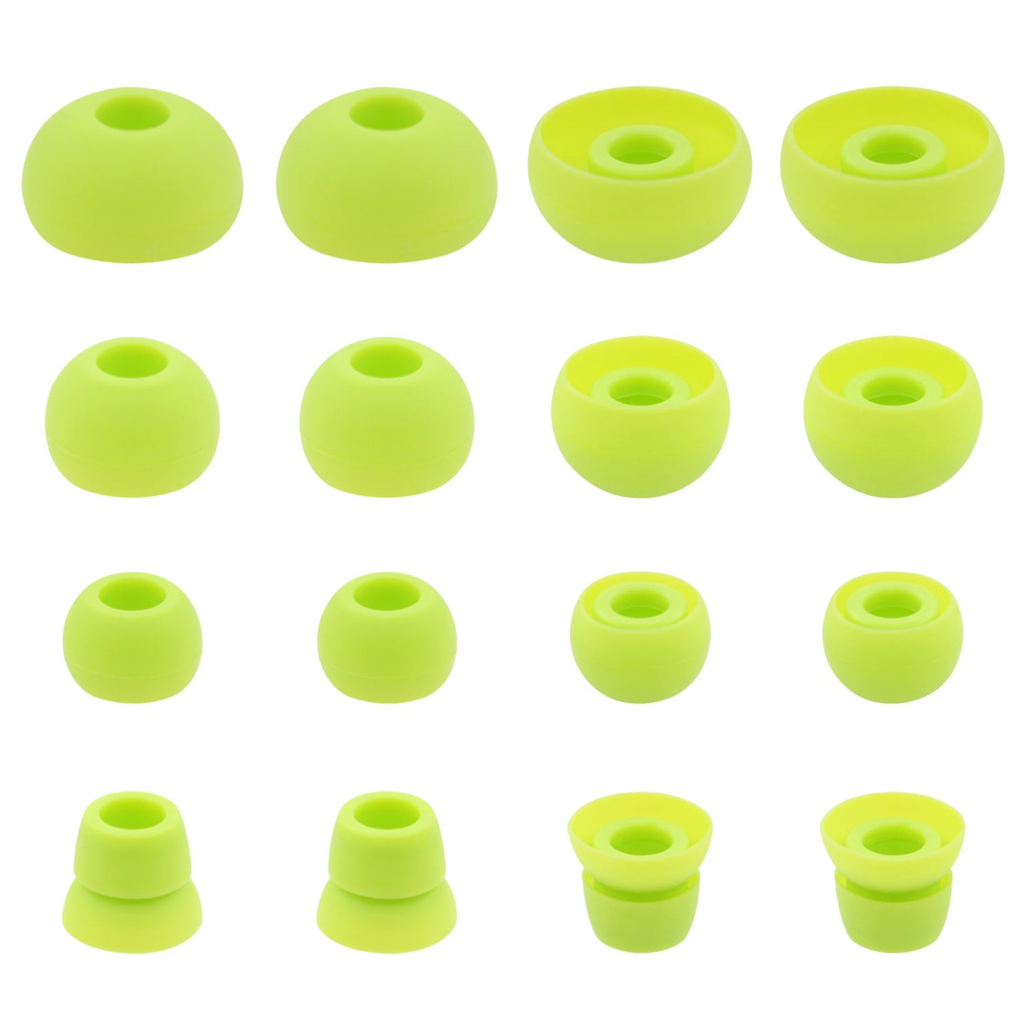 ALXCD Ear Tips for PB3 Powerbeats 3 Headphone, SML 3 Sizes 6 Pair Silicone Replacement Earbud Tips & 2 Pair Double Flange Ear Tips, Fit for Beats
