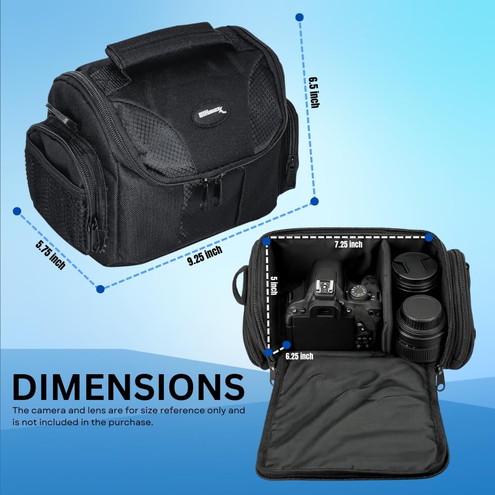 Ultimaxx Medium Carrying Case/Gadget Bag for Sony,Nikon, Canon, Olympus, Pentax, Panasonic, Samsung & Many More SLR Cameras & Camcorders
