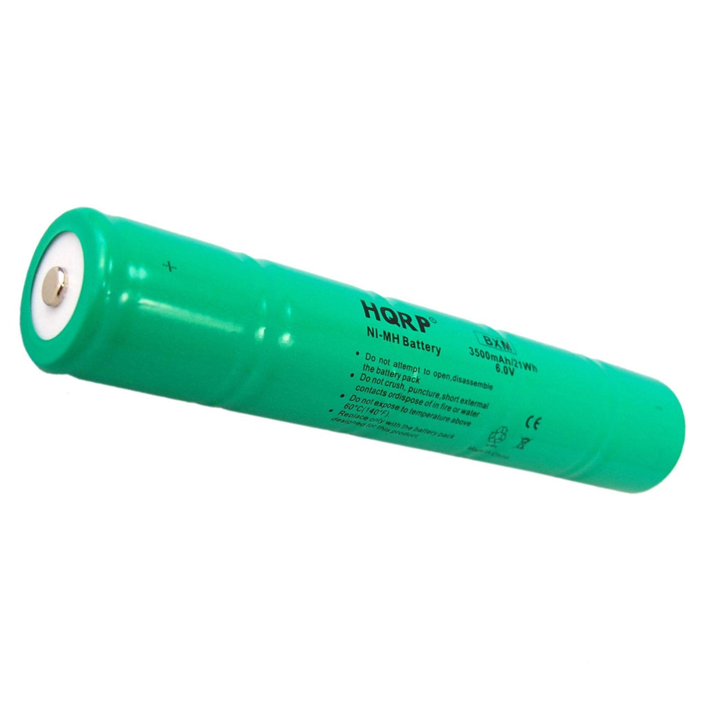 HQRP Ultra High Capacity Ni-Mh 1/2D 6V 3500mAh Rechargeable Battery Compatible with Moltech Power Systems N38AF001A / Intec IMT-3500D / ESR8EE5920…