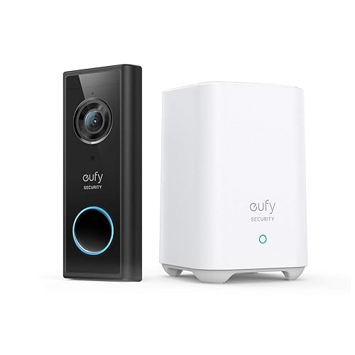Eufy Security, Wireless Video Doorbell (Battery-Powered) with 2K HD, No Monthly Fee, On-Device AI for Human Detection, 2-Way Audio, Simple