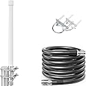RAIGEN 5.8 dBi LoRa 915 MHz Antenna 20” Outdoor Omni-Directional, Raigen 400 Low-Loss 5ft Cable, 860-930 MHz for WiFi, IOT, RFID, & Helium Miner