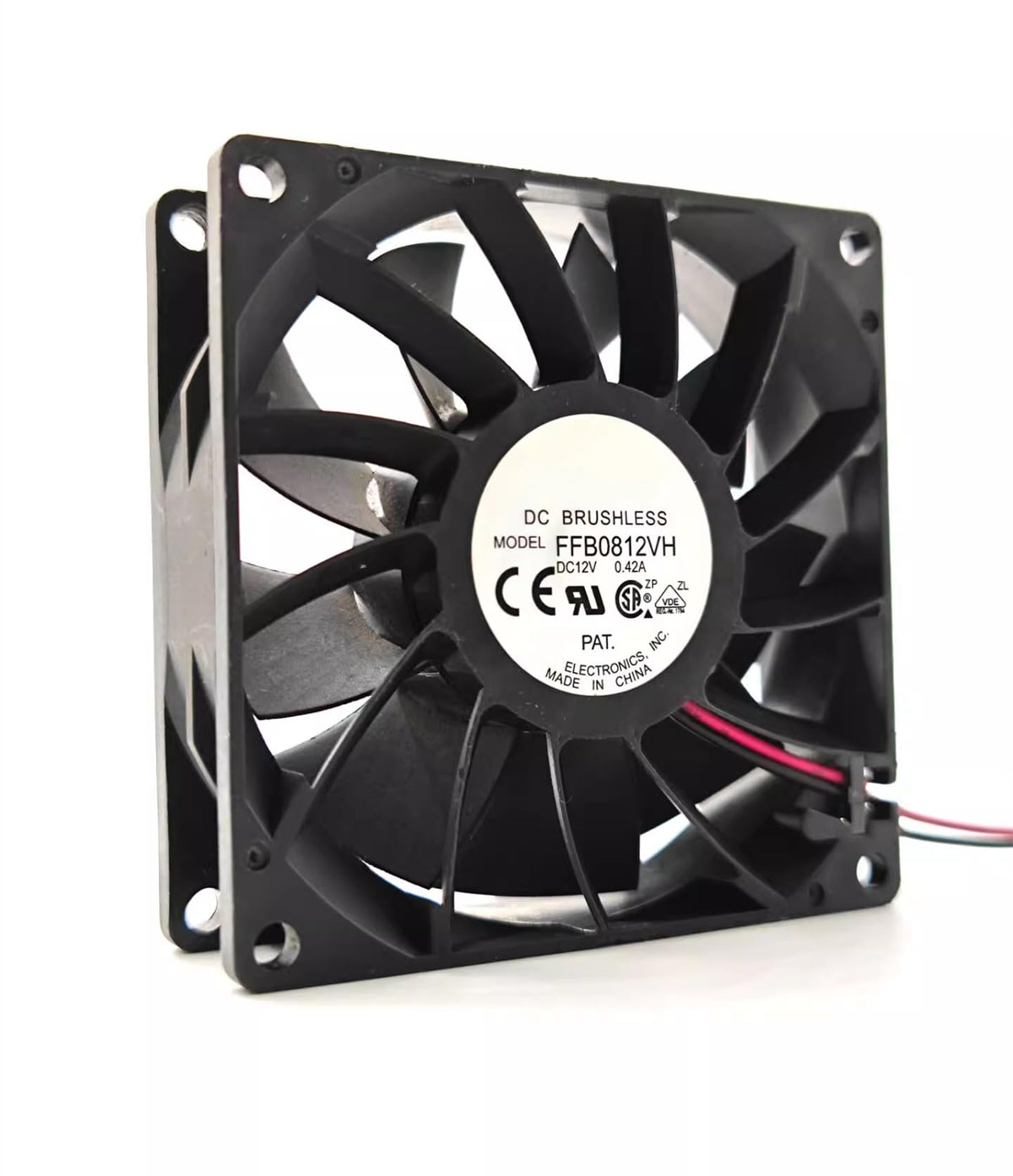 FFB0812VH 8025 2-Wire DC12V 0.42A 5.04W 80x80x25mm 8cm Inverter Cooling Fan