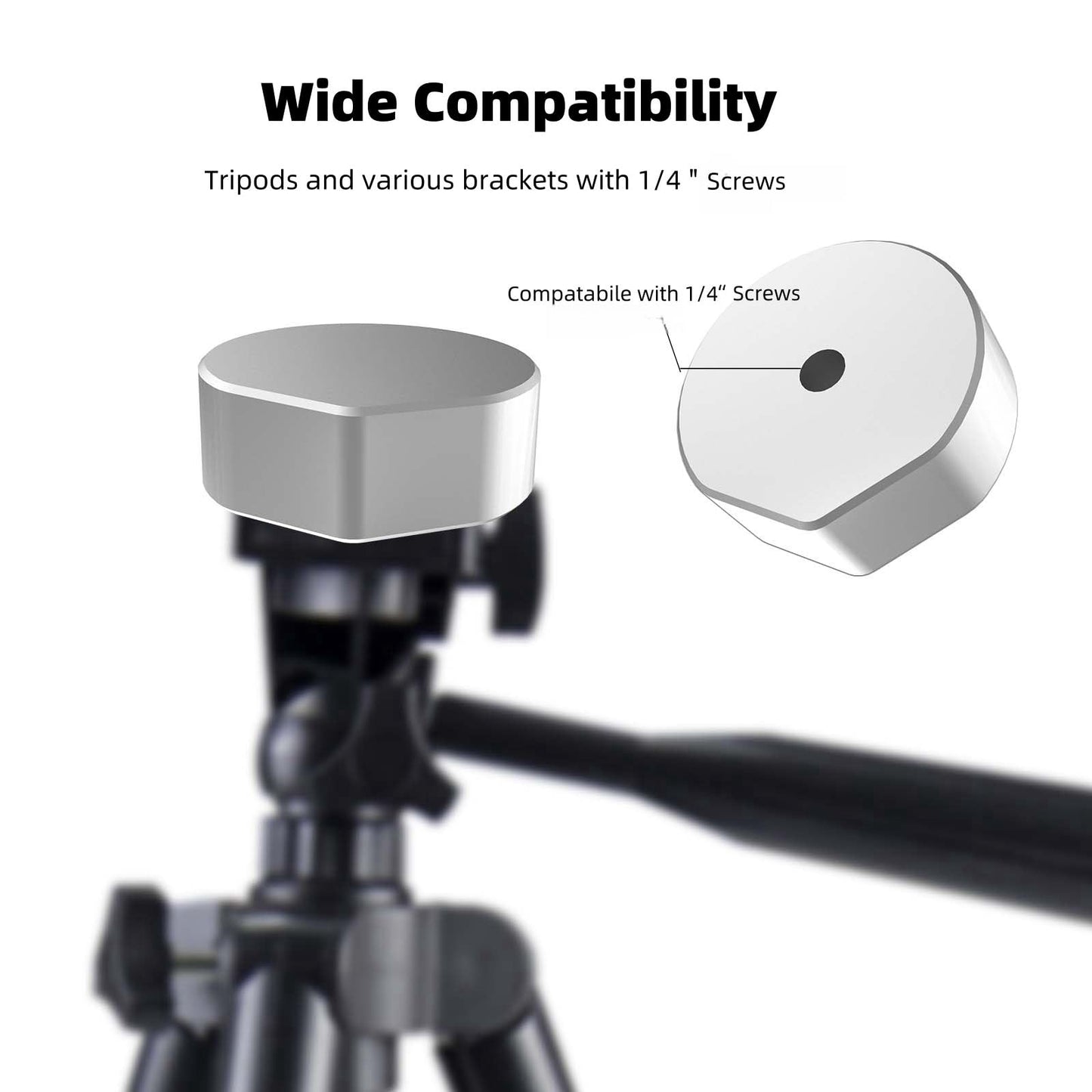 ROZOER Aluminum Alloy Mount Adapter for Starlink Mini - 1/4"~20 Threaded Compatible with Most Common Tripod Sizes