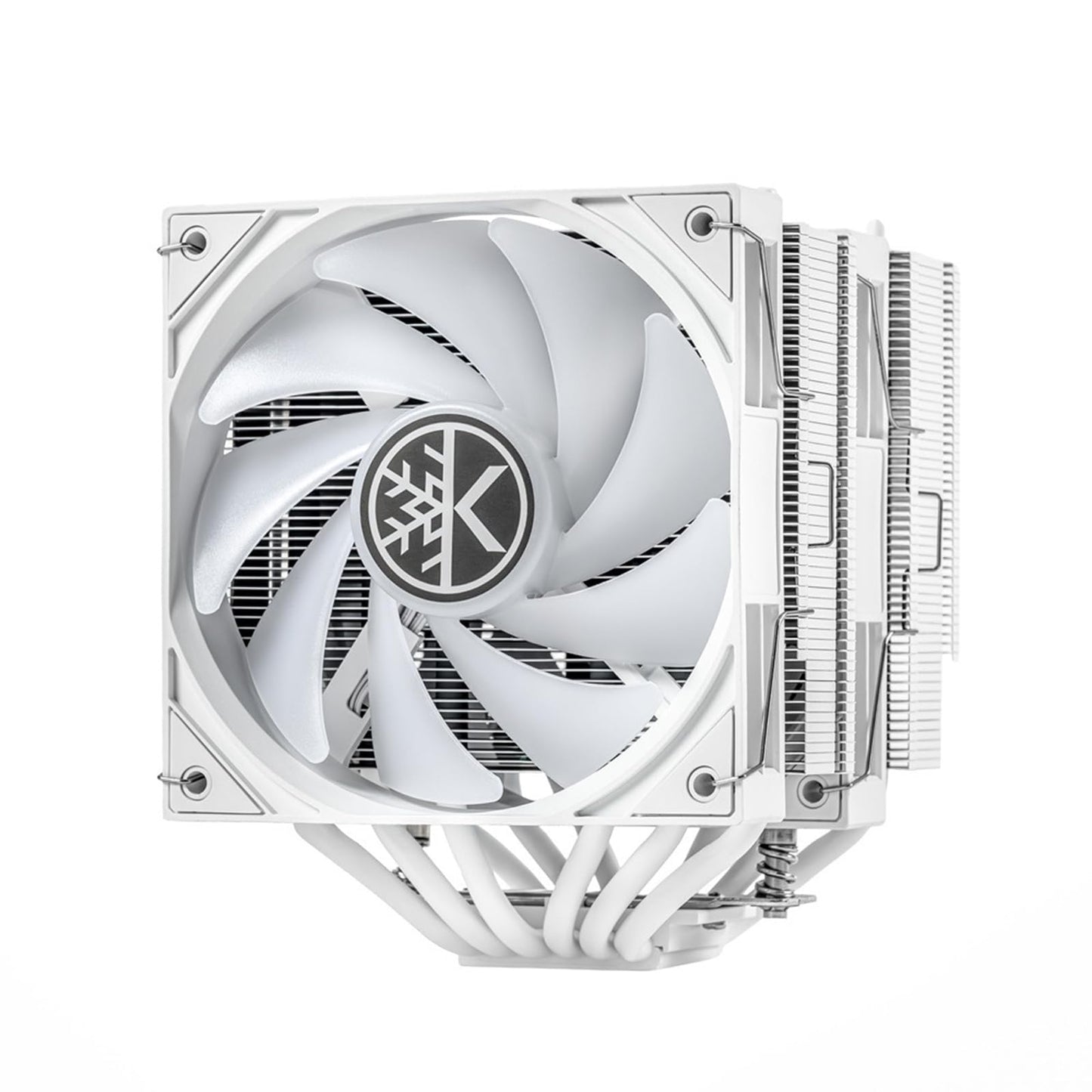KINGCOOL Iron Wind 120 ARGB CPU Air Coolor, 6 Heat Pipes & Dual Towers, Dual 120mm PWM Fans, 1800 RPM Speed, ARGB Lighting, PC Cooler for AMD AM4 AM5