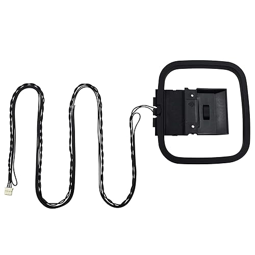 FM/AM Loop Antenna 3-Pin Mini Connector for Sharp Stereo AV Receiver Systems New