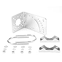 ZDTECH Pole Mount Bracket L Mounting Bracket to Wall Hardware Accessories for LPDA yagi Outdoor Antenna with U-Bolt, Mounting Screws, Signal Booster