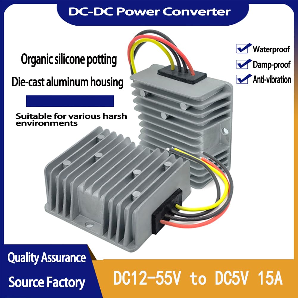 Step Down Converter 5v 15a 75w for 12v to 5v Step Down Converter(Dc12-55v Inputs)