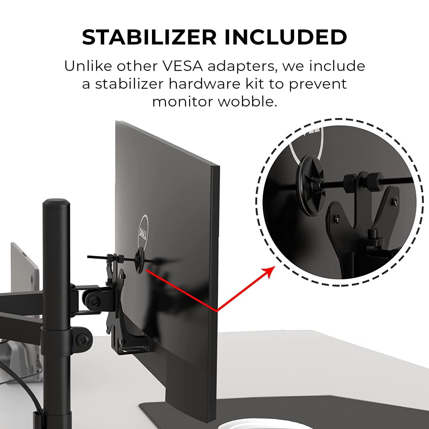 HumanCentric VESA Mount Adapter Compatible with Dell Monitors S2318H, S2318HN, S2318HX, S2318NX, S2319H, S2319HN, S2218H, S2319NX, S2418HN, S2418HX