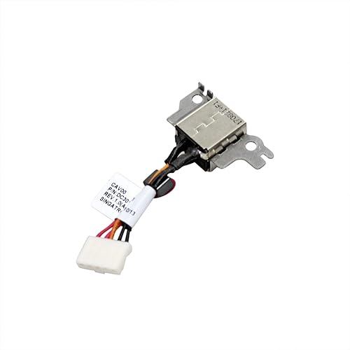 GinTai DC Power Jack Cable Replacement for Dell Latitiude 3189 Chromebook 11 3180 0XNJ46 DC30100ZR00, 10 PCS