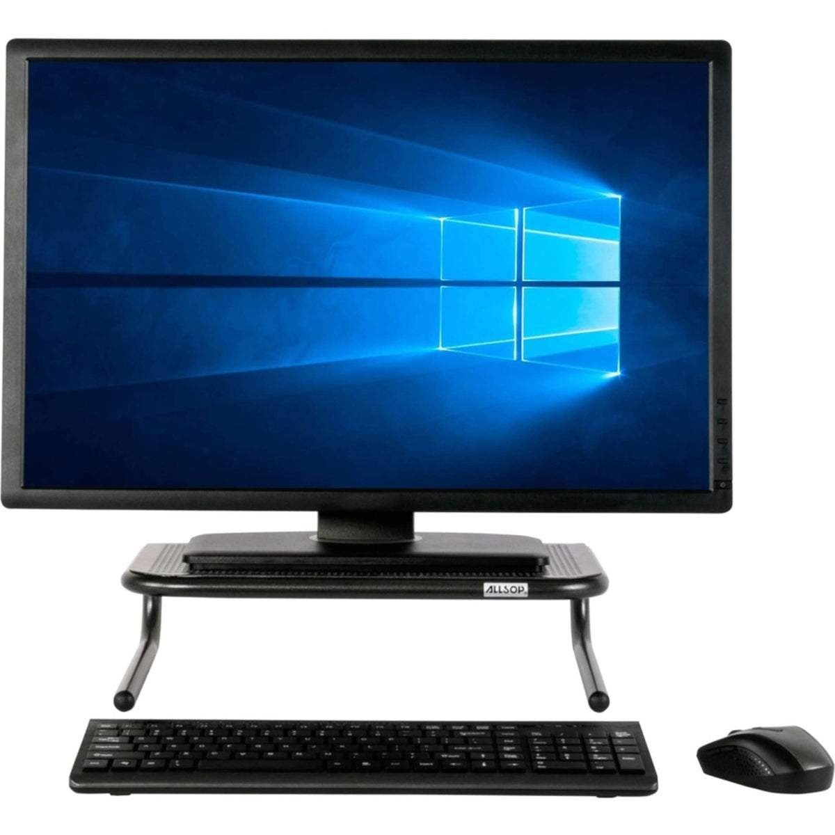 ASP30336 - Allsop Large Metal Monitor Stand, Black, Apple (30336)