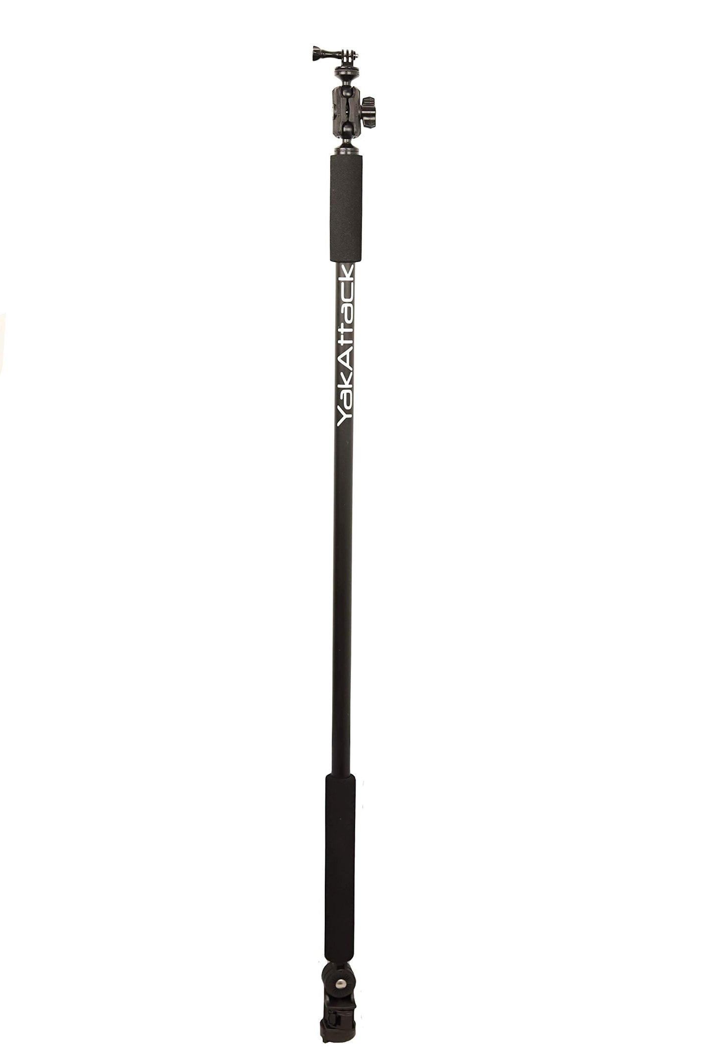 YakAttack Boomstick Pro Camera Mount | 51.5" Floating Aluminum Pole with LockNLoad Base | Includes GoPro & 1/4-20 Camera Attachments | 360° Rotation |