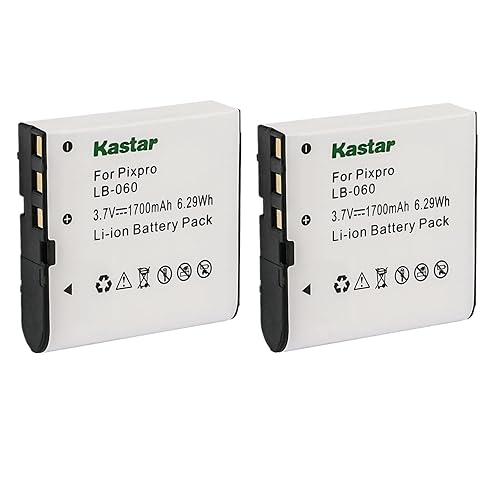 Kastar 2X Battery Replacement for VJIANGER 4K Digital Camera, 4K WiFi Digital Camera, 1080P Camcorder, 1080P Video Camera, 4K Vlogging Camera