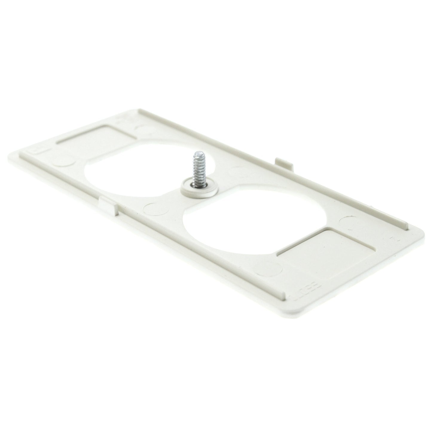 Wiremold 5507D Non-Metallic Duplex Faceplate 5500 Ivory