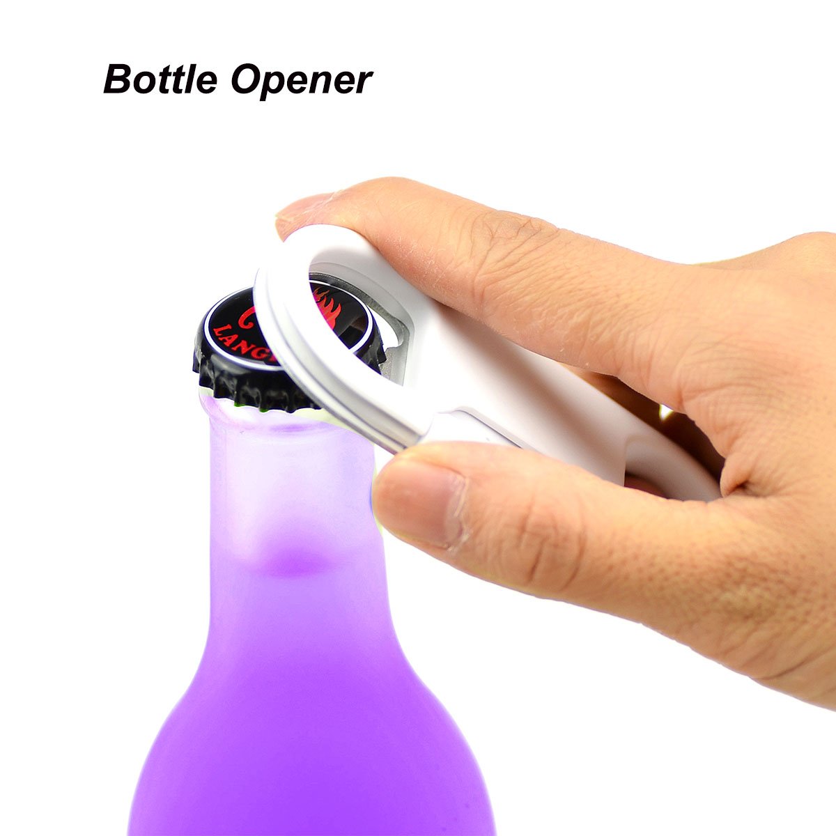 iPhone Charge Lightning Cable + Keychain + Bottle Opener + Aluminum Carabiner,Portable Multifunction Keychain Bottle Opener USB Charging Cord Short