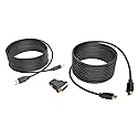 TRIPP LITE P782-015-DH HDMI DVI USB KVM Cable Kit, A/B Keyboard Video Mouse, 15'