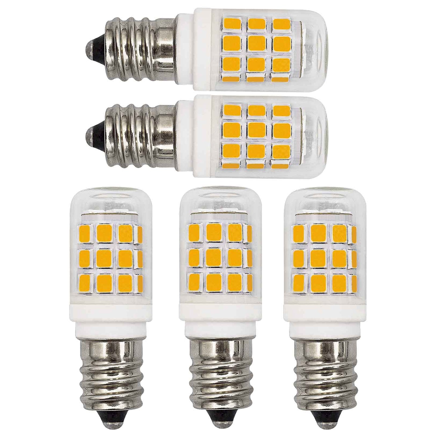 TRIJZHOU E12 Dryer S6 C7 Small Light 3W 120V Warm White 3000K 5-Pack