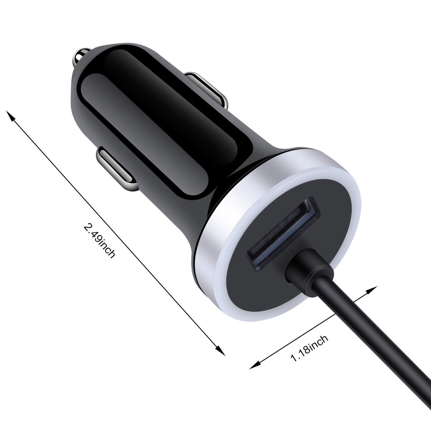 Type C Car Charger Fast Charging Cigarette Lighter Adapter for Samsung Galaxy S25 S24 S23 S22 S21 Ultra 5G S20 FE Note 20,A13 A14 A15 A53 A54, Google