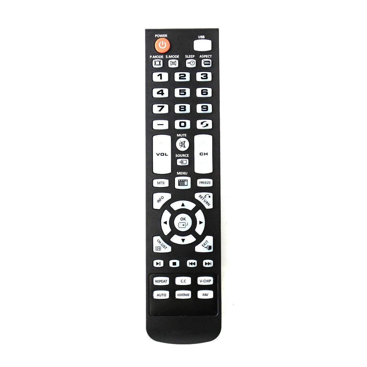 New - Remote Control for Element TV ELEFW248 ELEFW195 ELEFW505 ELEFT506 ELEFW247 ELEFW504