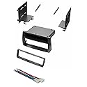 Car Stereo Dash Kit and Wire Harness for Installing a Single Din Radio for 2003-2008 Toyota Corolla