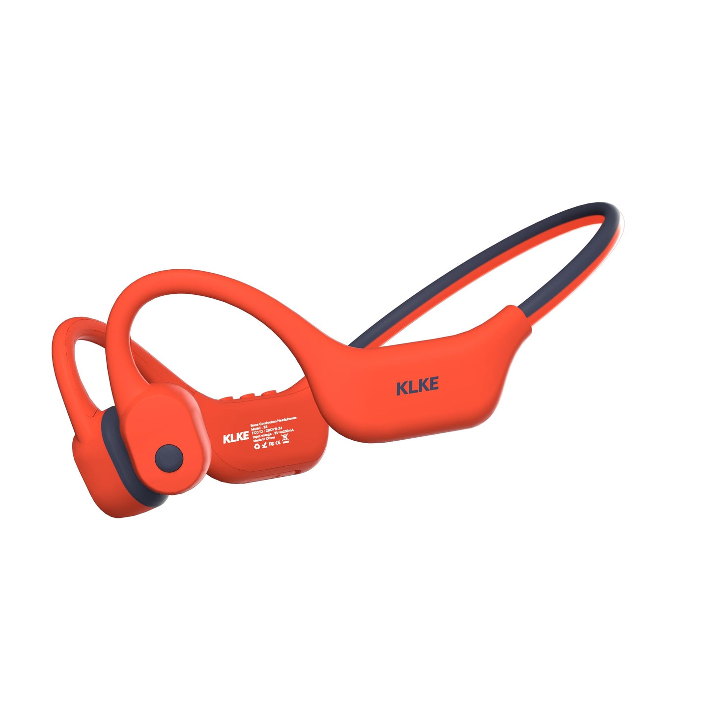 KLKE Open-Ear Bone Conduction Headphones with Mic, Sports Headset