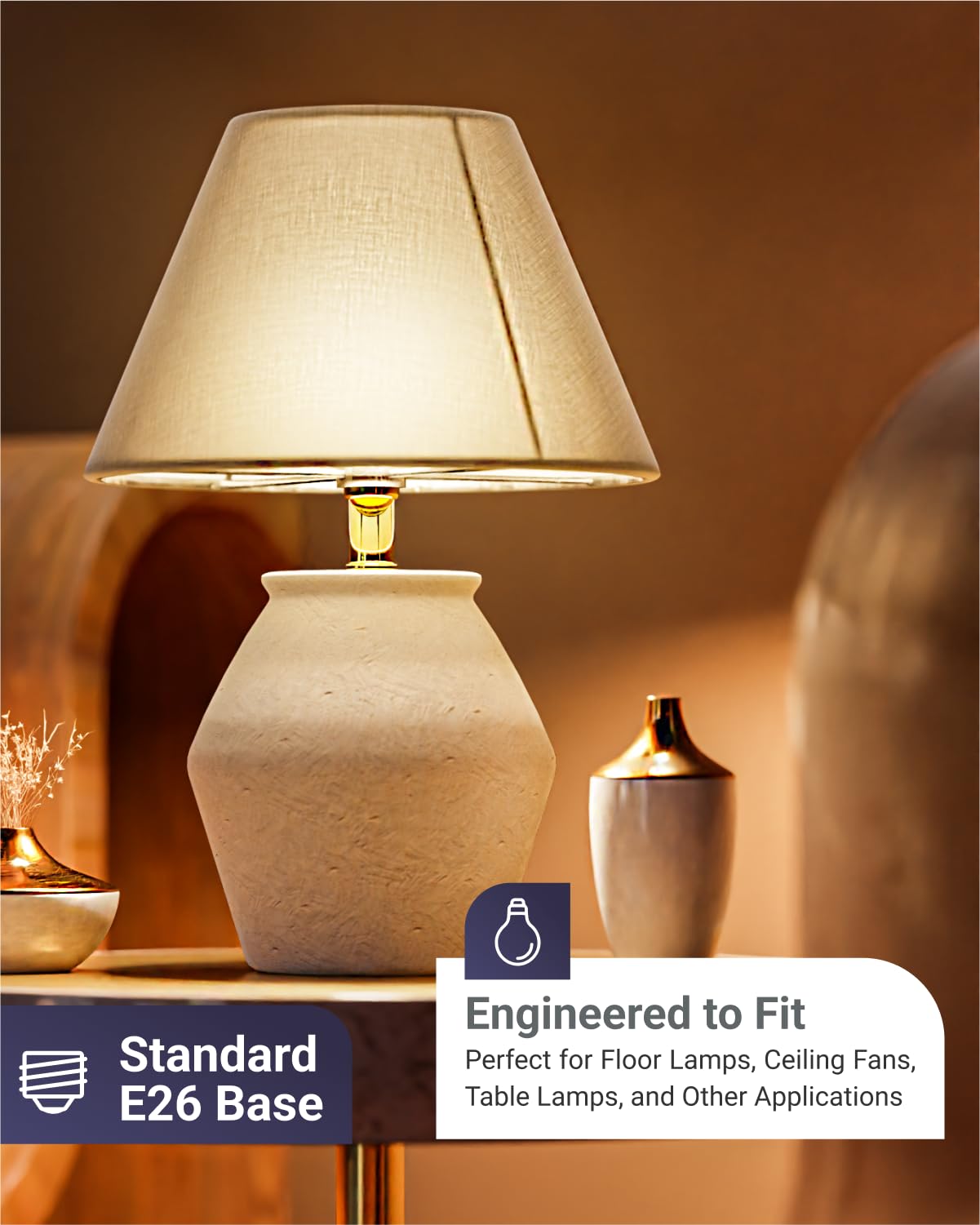 Sunco 10 Pack A19 LED Light Bulb, E26, 3W=25W, 4000K Cool White