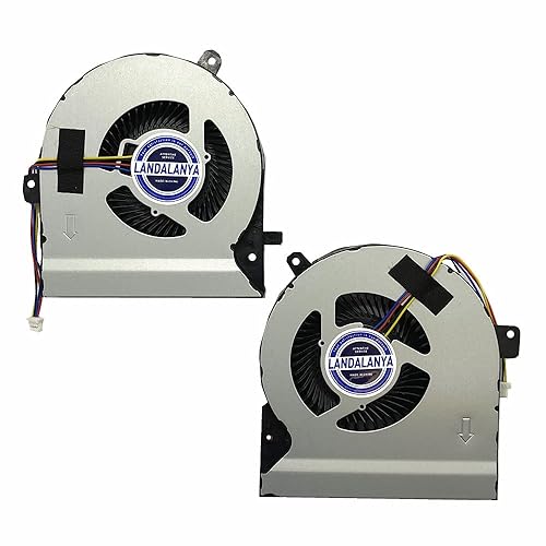 Landalanya Replacement New CPU and GPU Cooling Fan for Asus ROG Strix GL502VS GL502VSK GL502VY Series MF75090V1-C540-S9A MF75090V1-C550-S9A K0709I