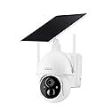 GYRATION 360 Degree Smart WiFi Wireless PTZ Dome Security Camera with Solar Panel