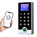 Wireless WiFi TUYA Access Control System with LED Screen/Voice, Fingerprint Password Stand-Alone Door Access Control Keypad, WG26/34 EM Card Reader