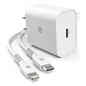 Charger Compatible with iPhone 12/13 iPhone 14 - MFi Apple Certified USB-C to Lightning Cable with Fast Wall Plug (18W) Quick Charging Power Adapter