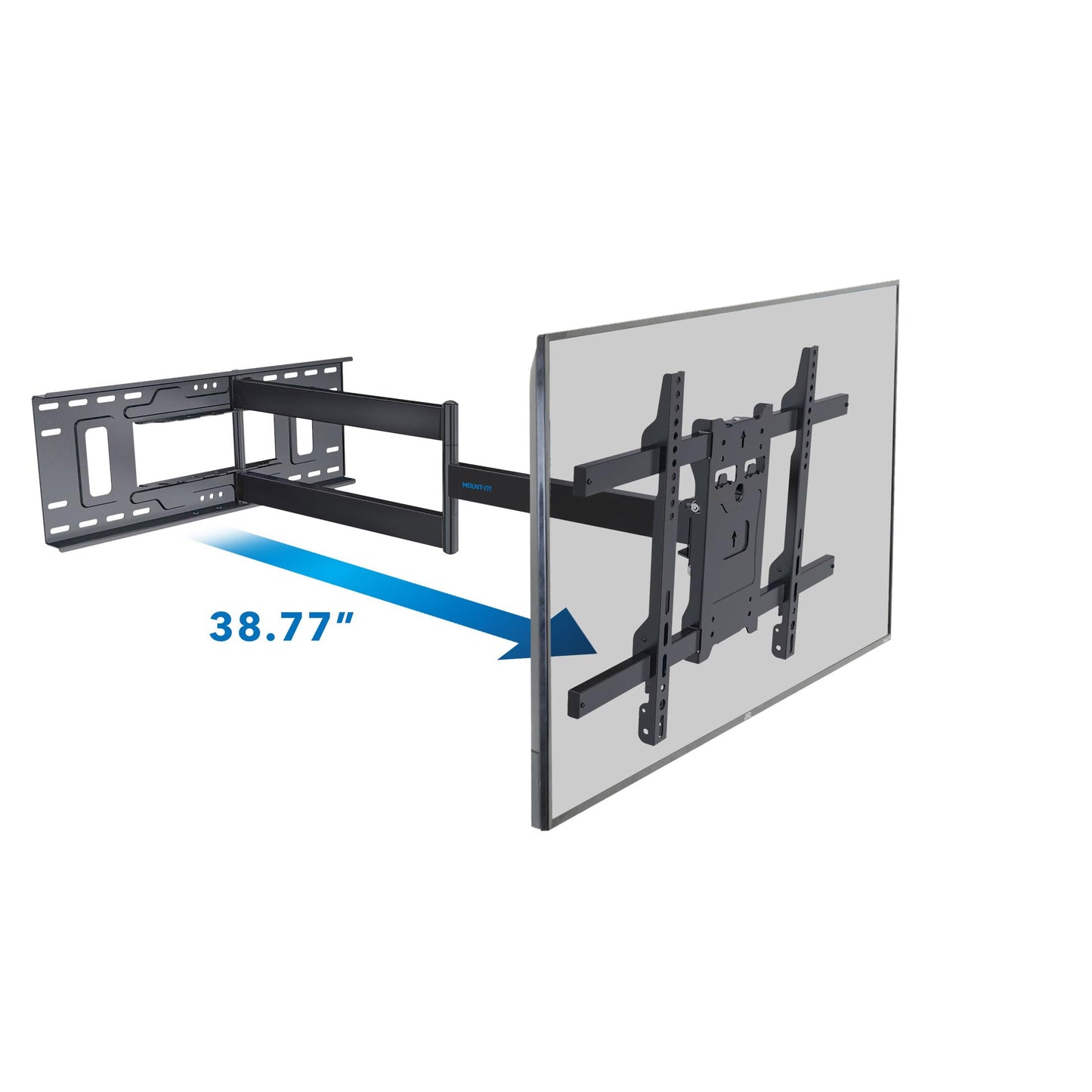 Mount-It! Long Arm TV Mount, Full Motion Long Extension Wall Bracket with 38.5 inch Extension,TV Wall Mount Fits Screens 40, 50, 55, 60, 65, 70, 75