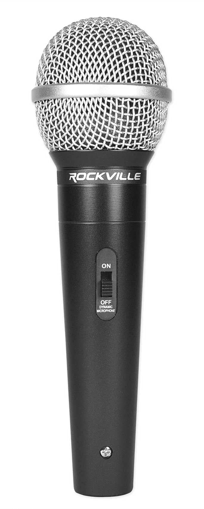Rockville RMC-3PK Dynamic Microphones 3 Pack, Uni-Directional, Metal Build, XLR, Clear Sound, Low Background Noise, Durable Case, for Vocals