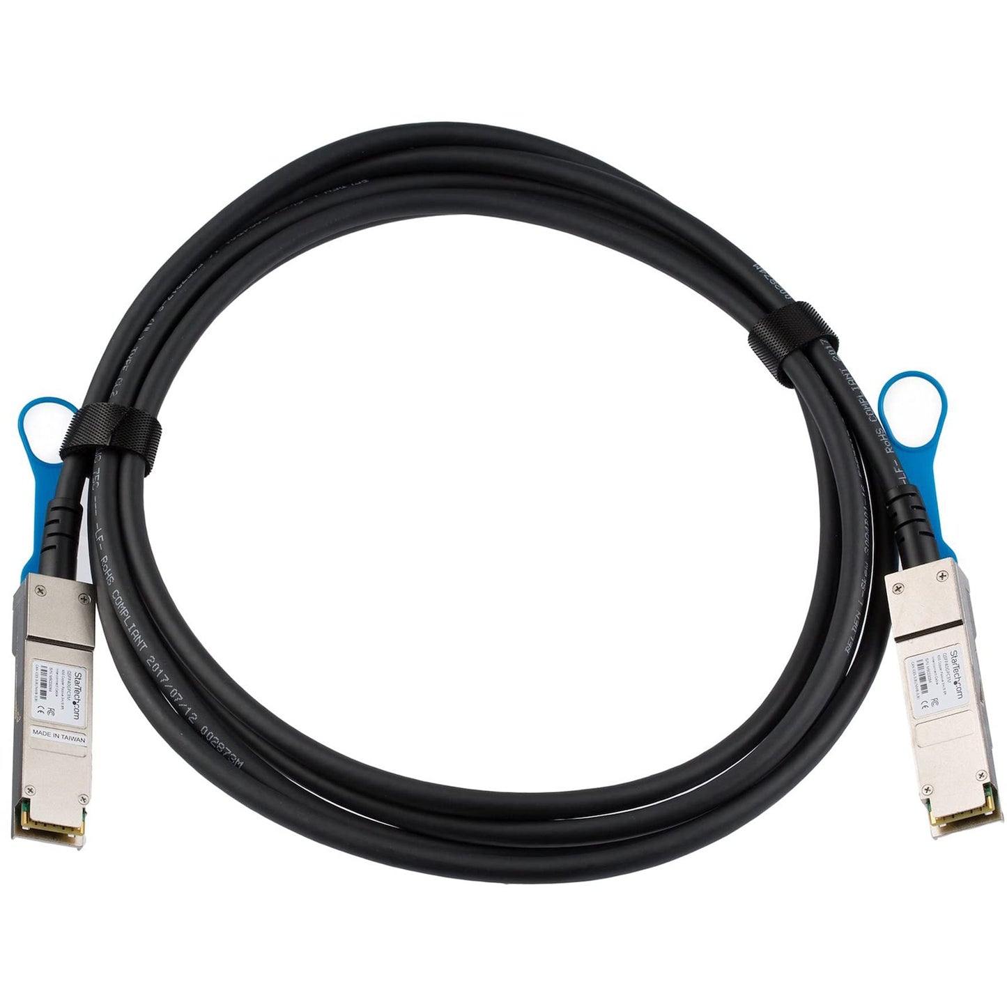 StarTech.com MSA Uncoded Compatible 3m 40G QSFP+ to QSFP+ Direct Attach Breakout Cable Twinax - 40 GbE QSFP+ Copper DAC 40 Gbps Low Power Passive