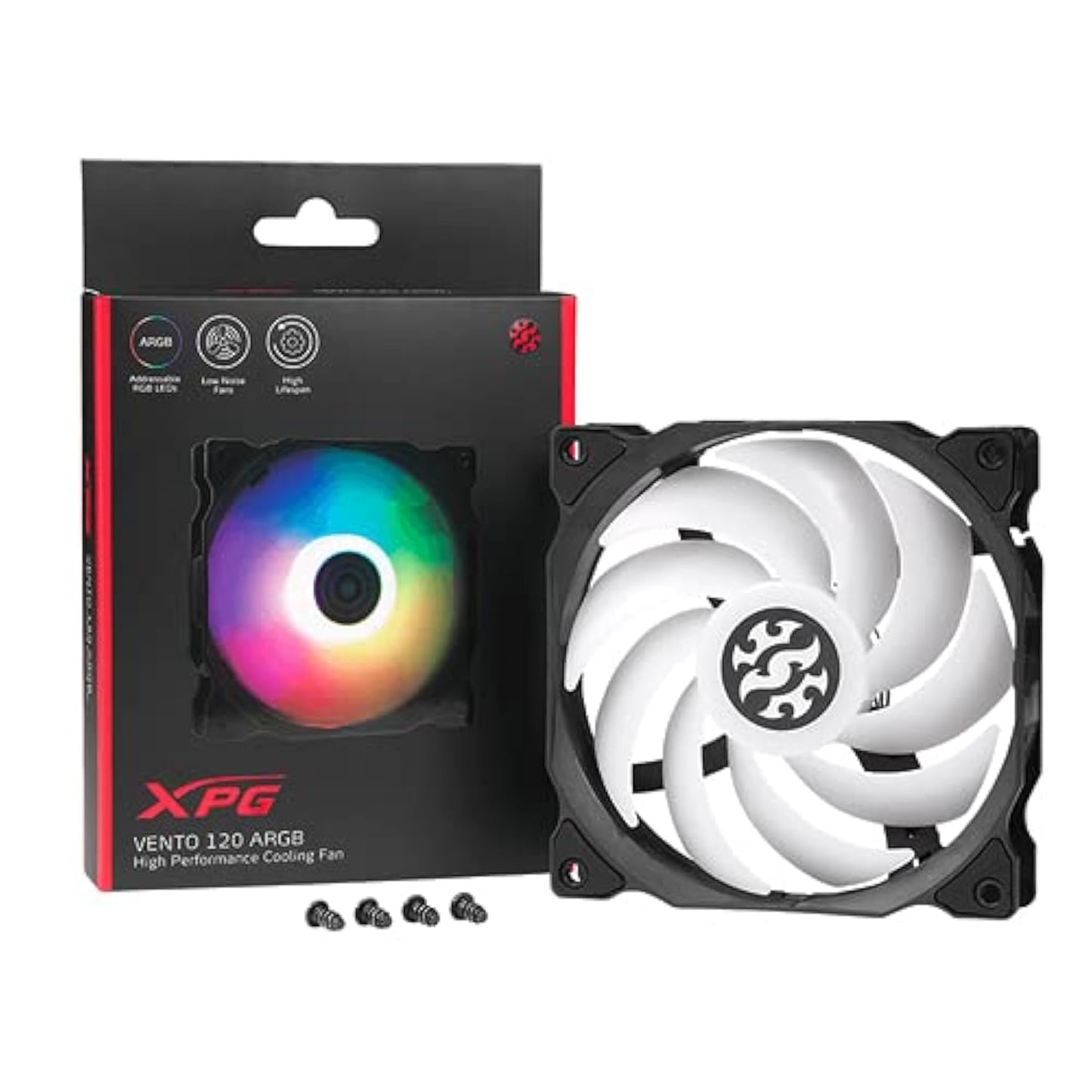 Vento 120 ARGB Computer CASE Fan 120MM Rifling Bearing 23DBA Fan Noise 1200RPM 2 Year Warranty