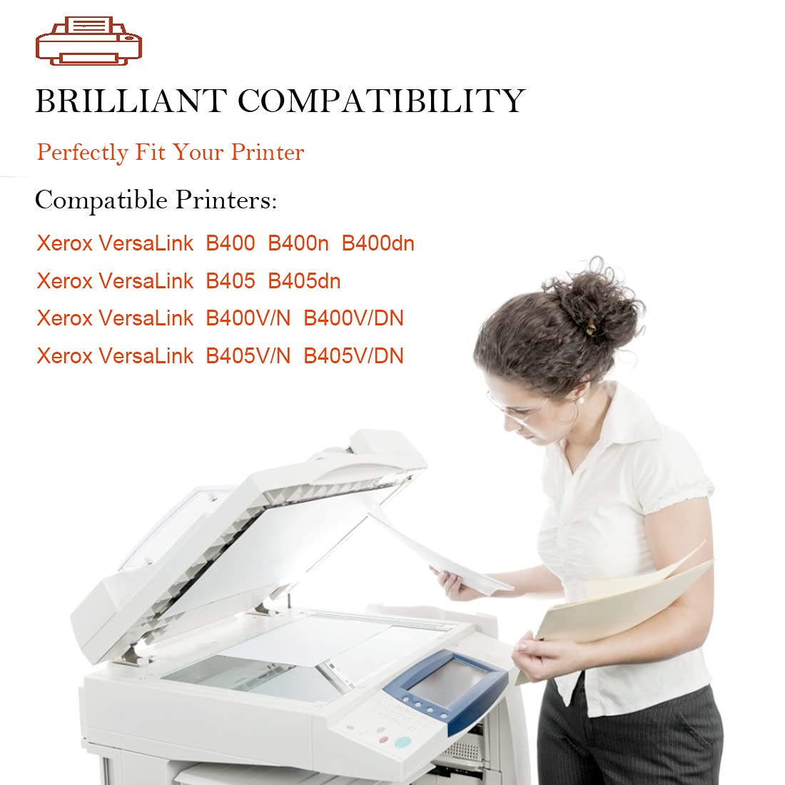 ASEKER Remanufactured B400 B405 Toner Cartridge for Xerox VersaLink B400 B400n B400dn B405 B405dn Printers 106R03584 Extra High Capacity 24600 Pages (