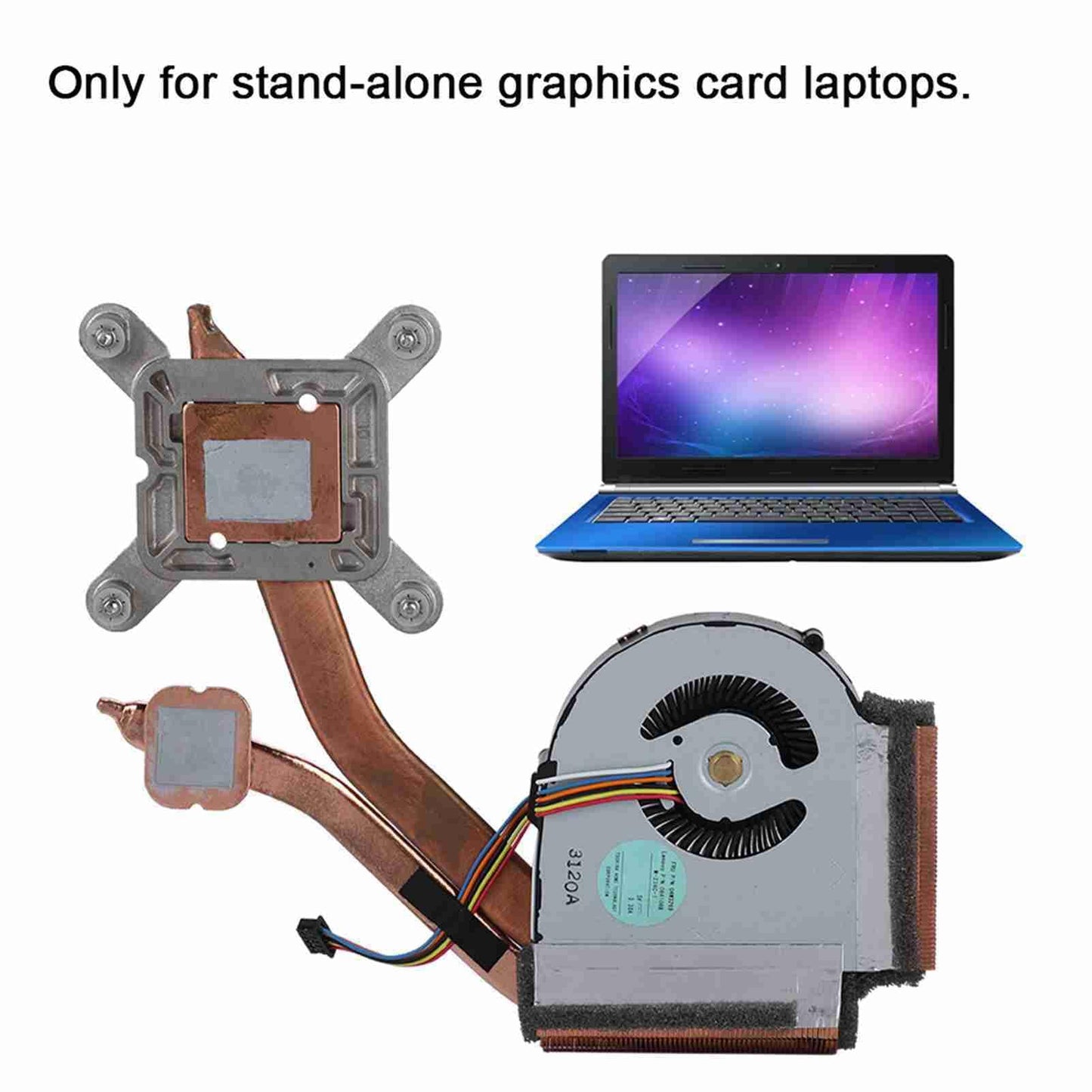 Ciglow CPU Cooling Fan, 6.5 x 3.3 x 0.4 in, 5 Pin Connector, For T430 / T430i Series Laptop Graphics Card Fans