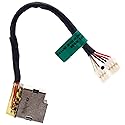 Deal4GO 90W DC Power Jack Cable M08887-001 M01322-S75 Replacement for HP 15-EG 15-EH 15M-ES 15M-EU 15-EG0025NR 15-EG0021NR, Black