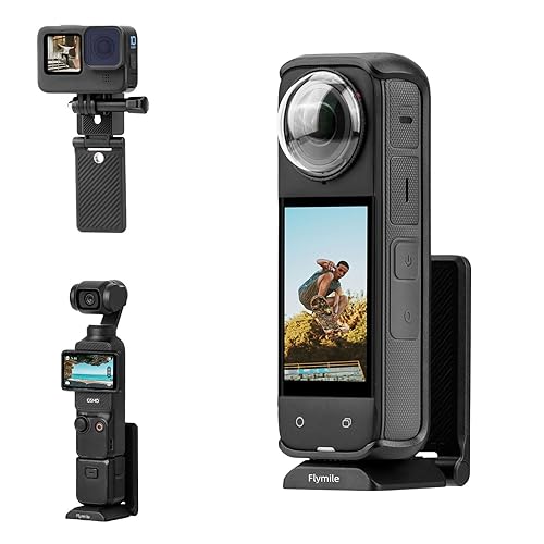 Magnetic Mount for Insta360 X5 X4, L Bracket Magnet Holder Stand Base with 1/4" & Arca QR Adapters for Tripod, for Insta 360 X5 X4 X3, for DJI OSMO
