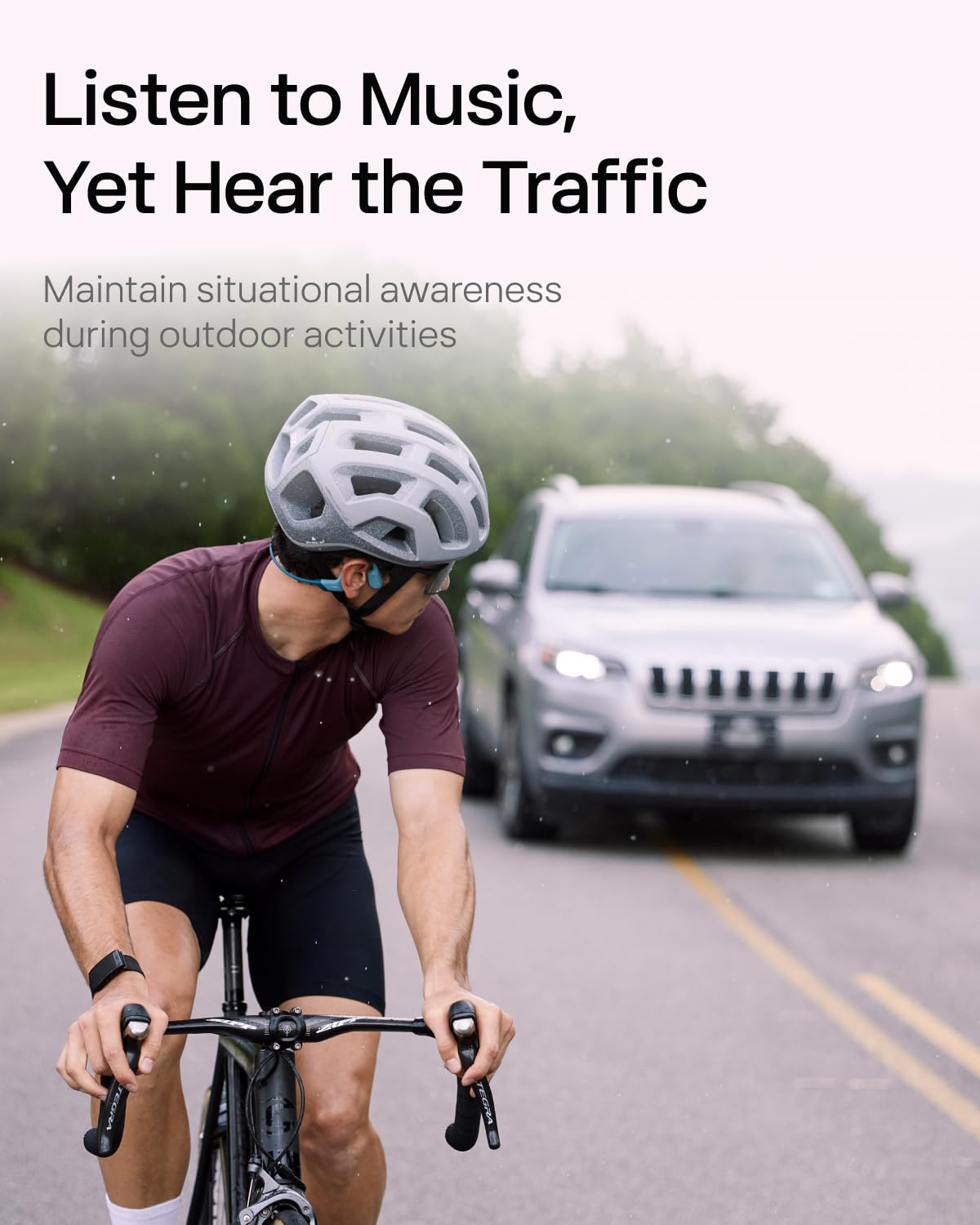 SHOKZ OpenRun Pro - Open-Ear Bluetooth Bone Conduction Sport Headphones - Sweat Resistant Wireless Earphones for Workouts and Running with Premium