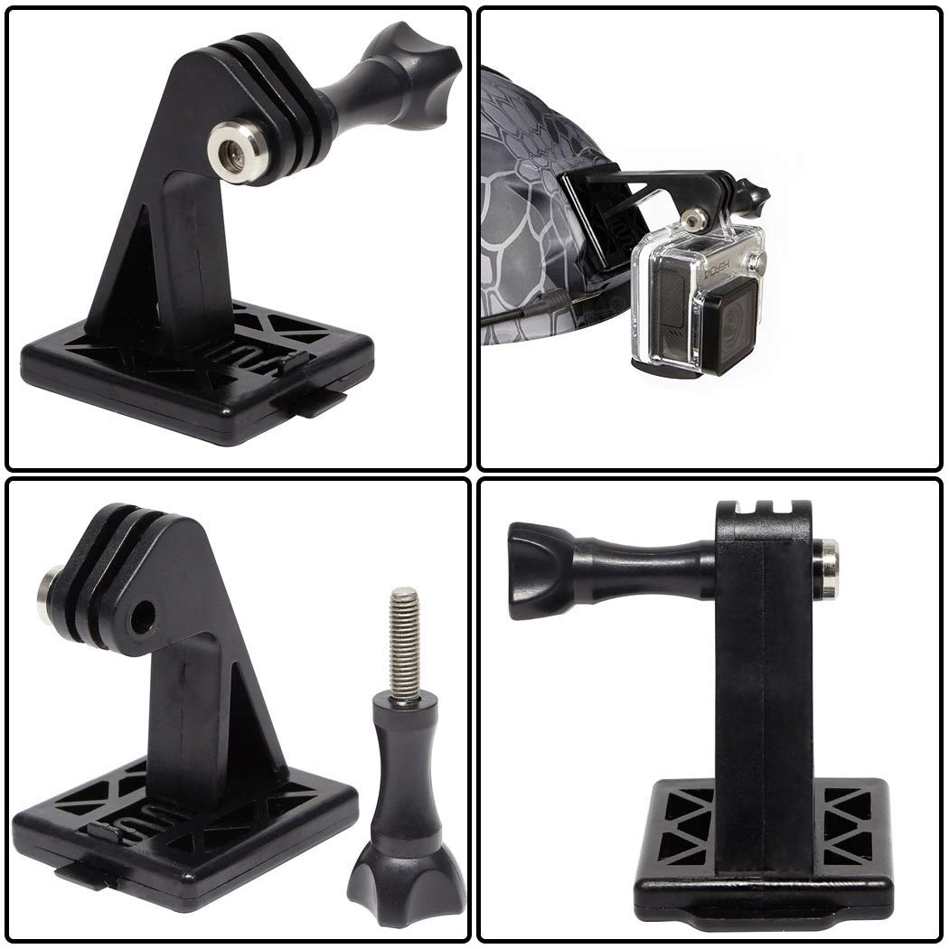 AOUTACC Tactical Excavator Mounts for GoPro Bracket or NVG Helmet Base (Black)